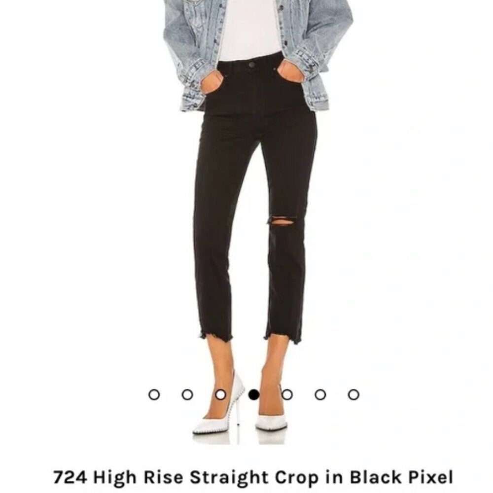 Levi’s High Rise 724 in Straight Crop